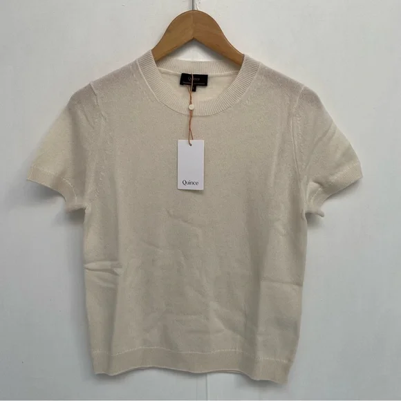 Quince Ivory Mongolian Cashmere Sweater NWT - Picture 2 of 11